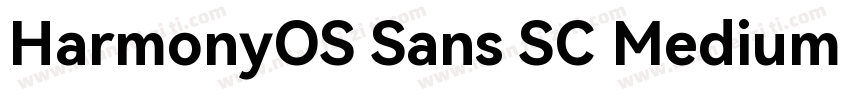 HarmonyOS Sans SC Medium (正文)字体转换